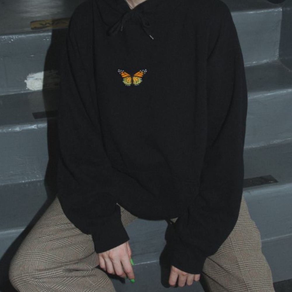 Brandy Melville Tien Butterfly Hoodie